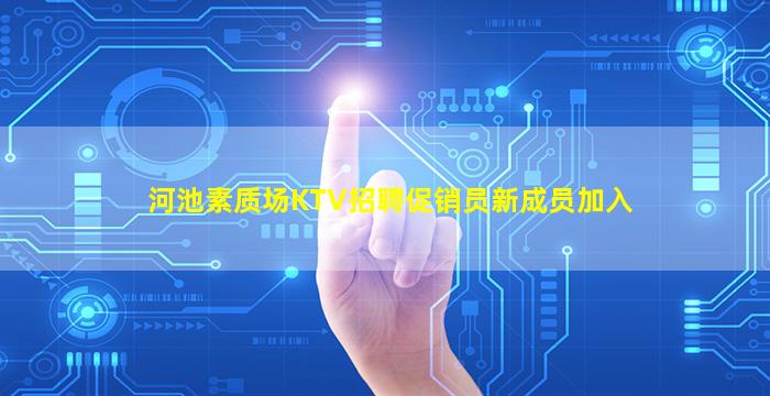 河池素质场KTV招聘促销员新成员加入